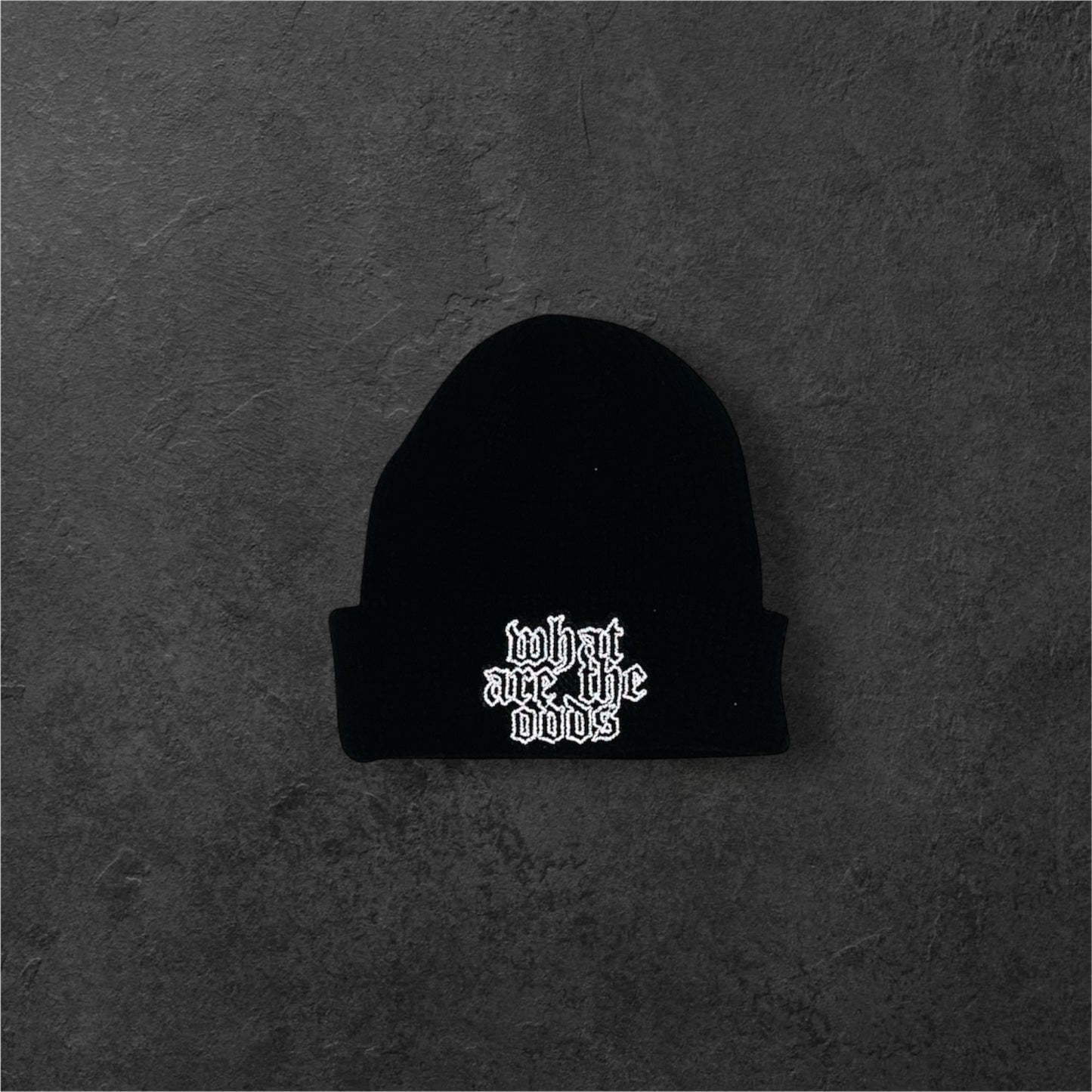 Black Waffle Beanie