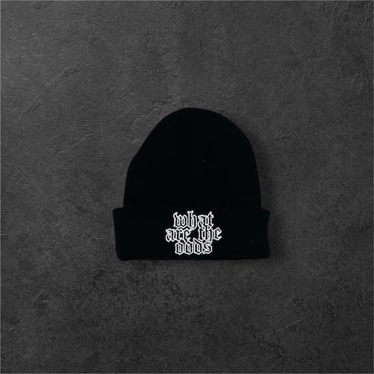Black Waffle Beanie