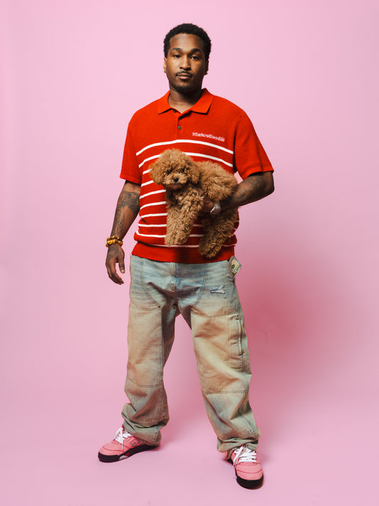 Short-Sleeve Sweater-Knit Polo